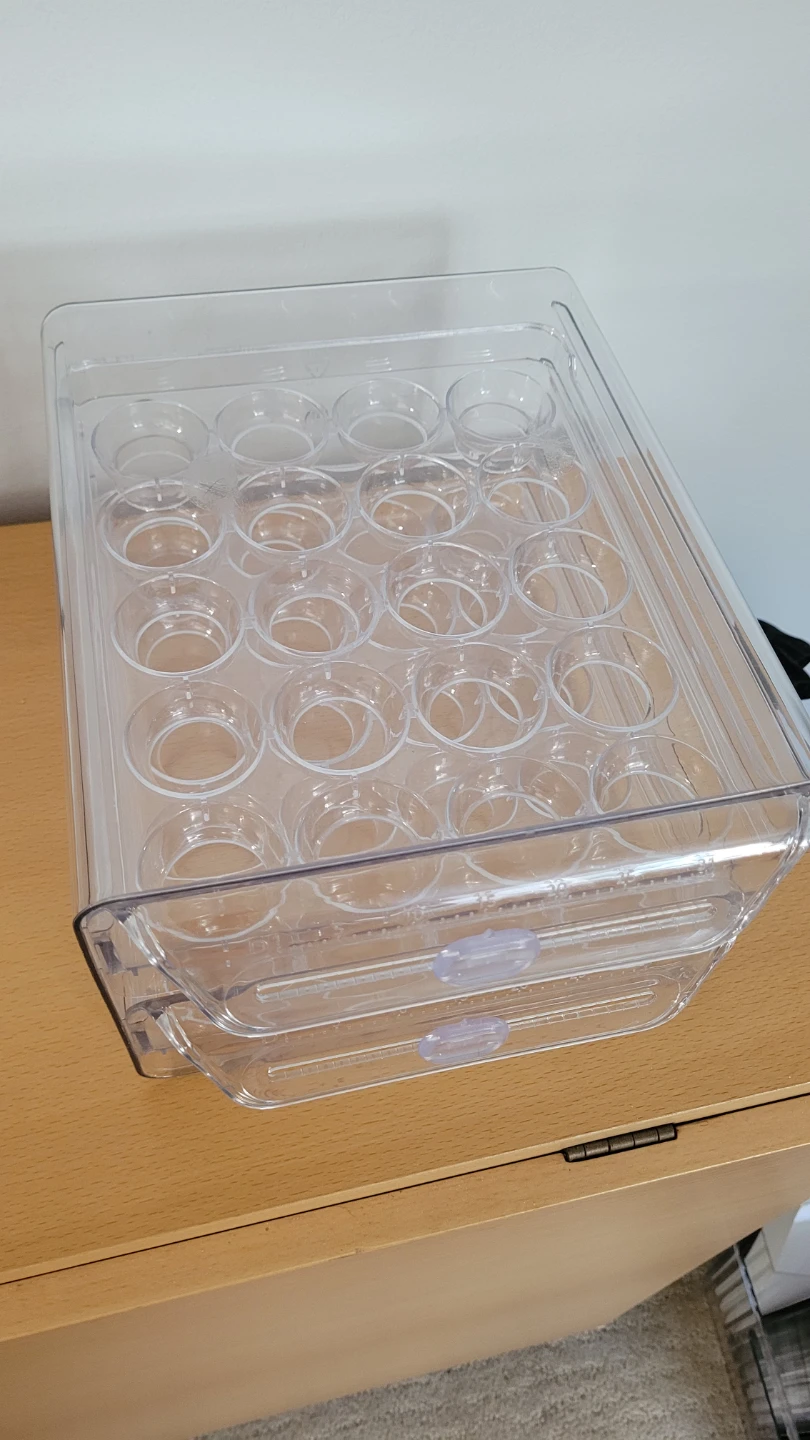 Clear plastic egg container - photo 2