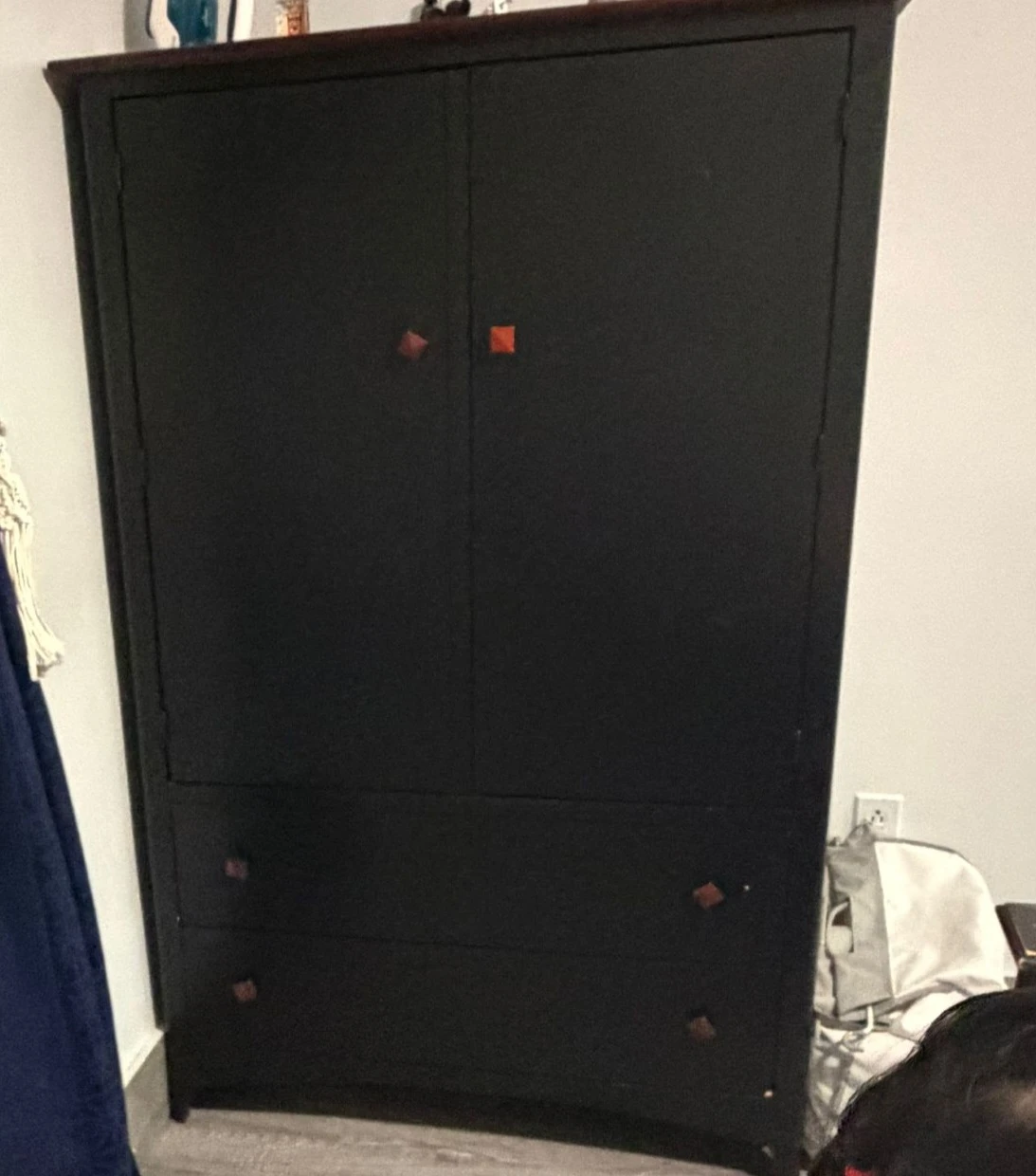 Black Wooden Bedset Queen - photo 3
