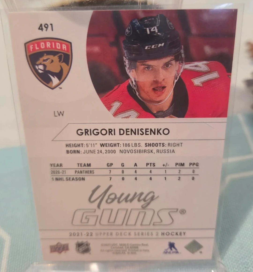 2021-22 Upper Deck Series 2 - Grigori Denisenko Young Guns - photo 2
