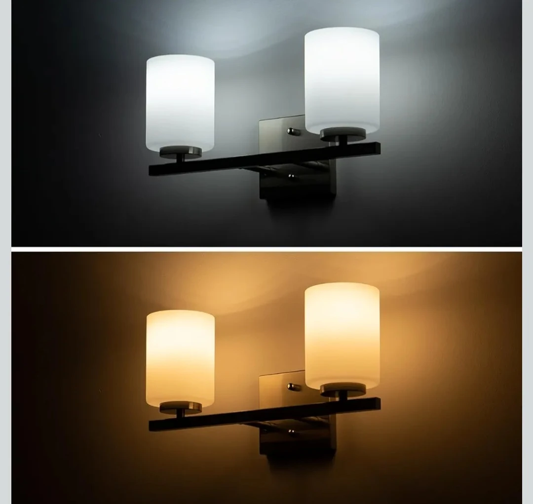 2-Light Vanity Light Fixture - Brushed Nickel Finish - photo 4
