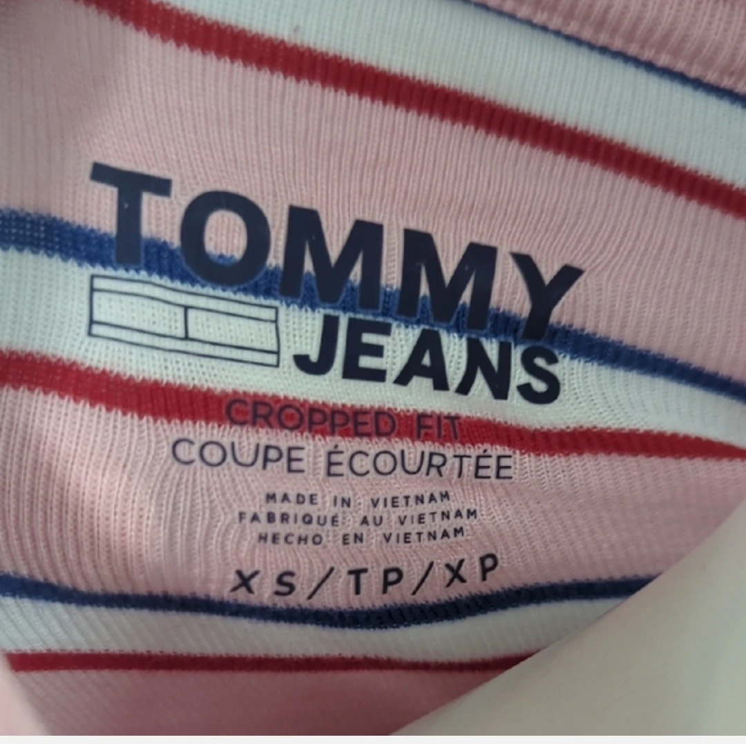 Tommy Jeans Cropped Striped T-Shirt - photo 4