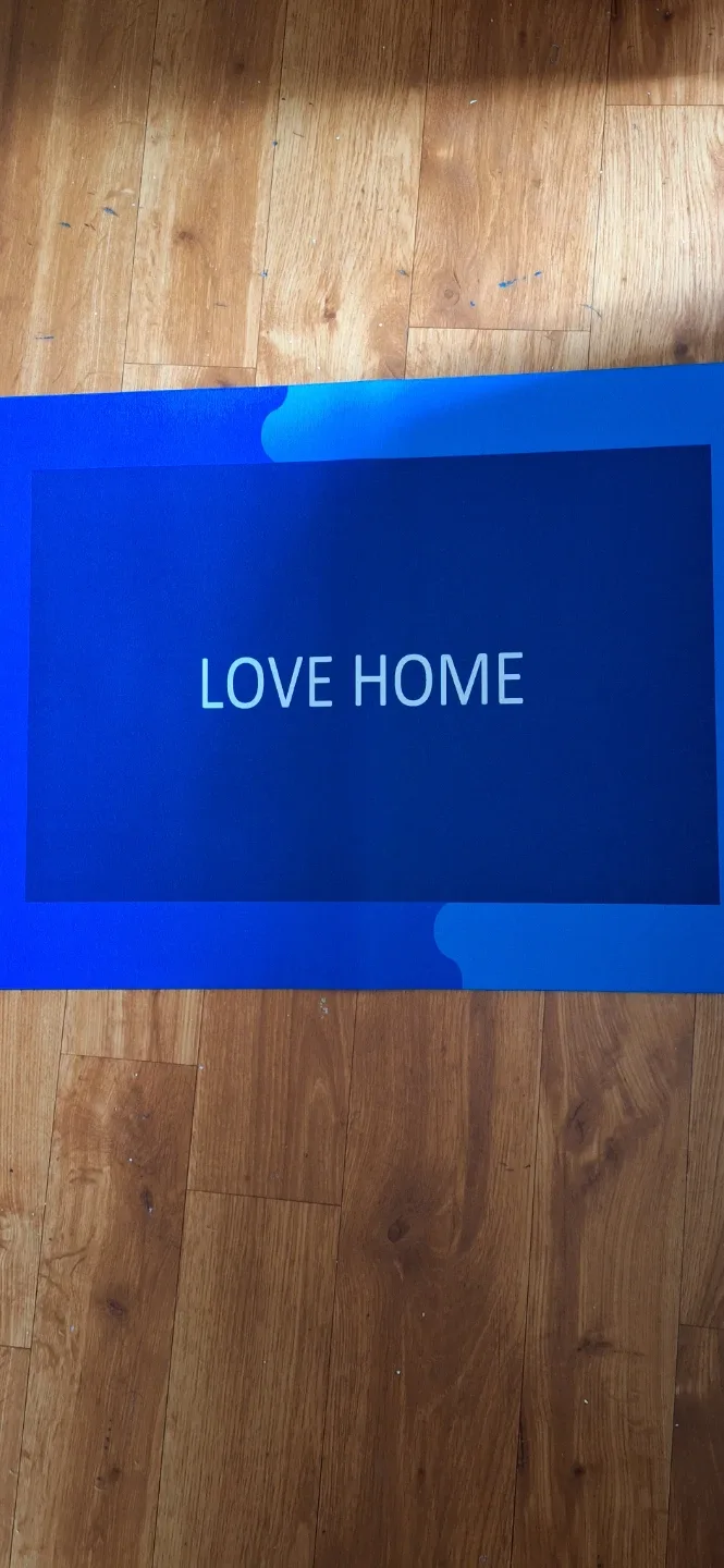 Blue "Love Home" Accent Mat - photo 2