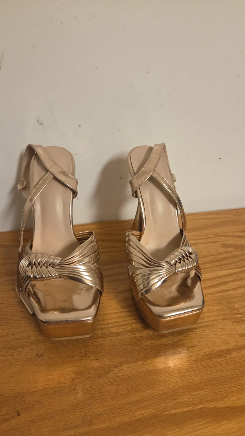 Rose Gold Platform Heels