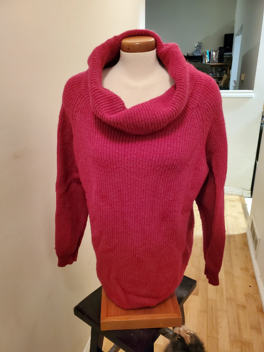 Tahari Women's XL/TG Pink Cowl Neck Sweater - photo 4