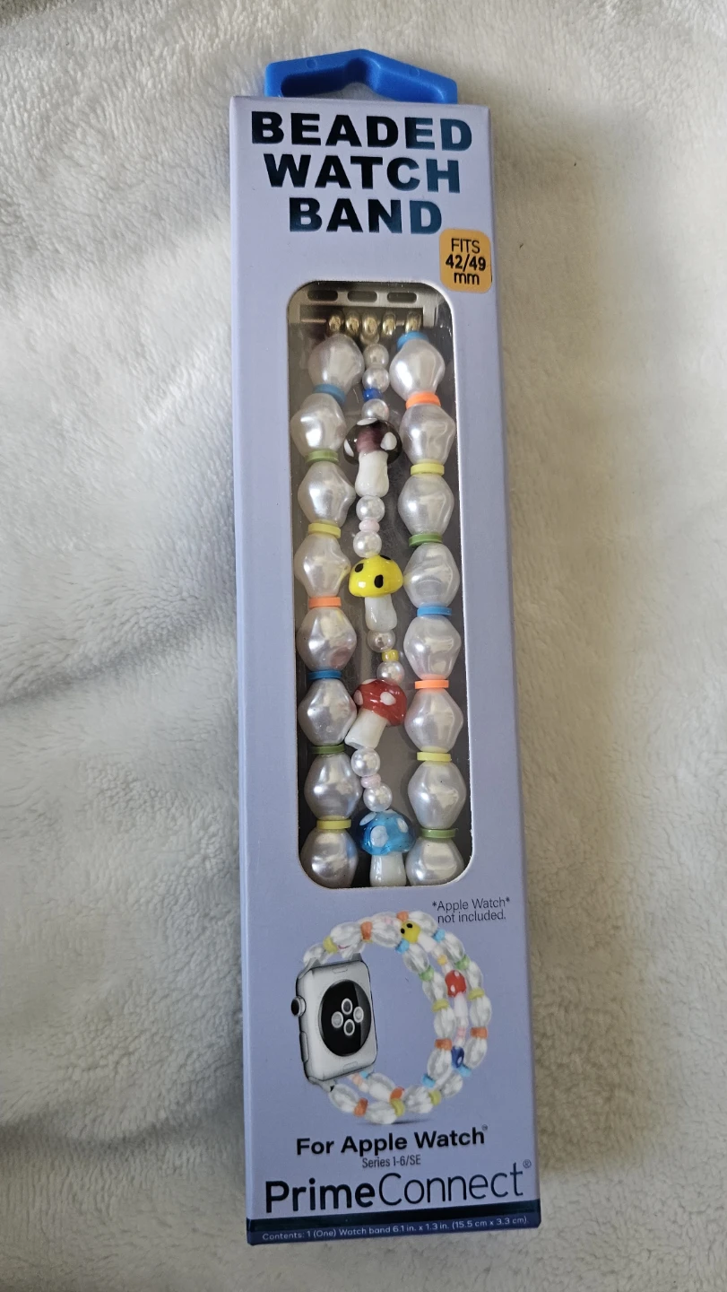 PrimeConnect Beaded Watch Band for Apple Watch 42/45/49 mm