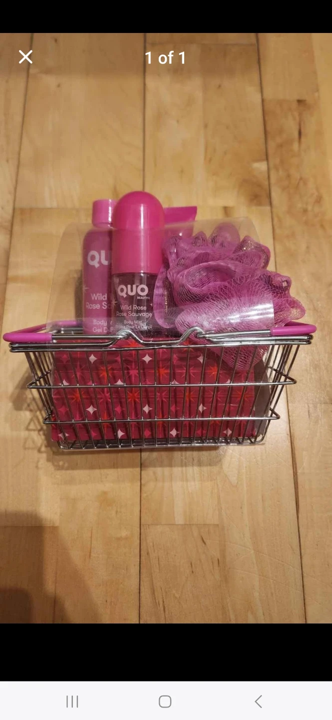 Quo Wild Rose Sauvage Body Mist, Lotion, Wash Shower Gift Set
