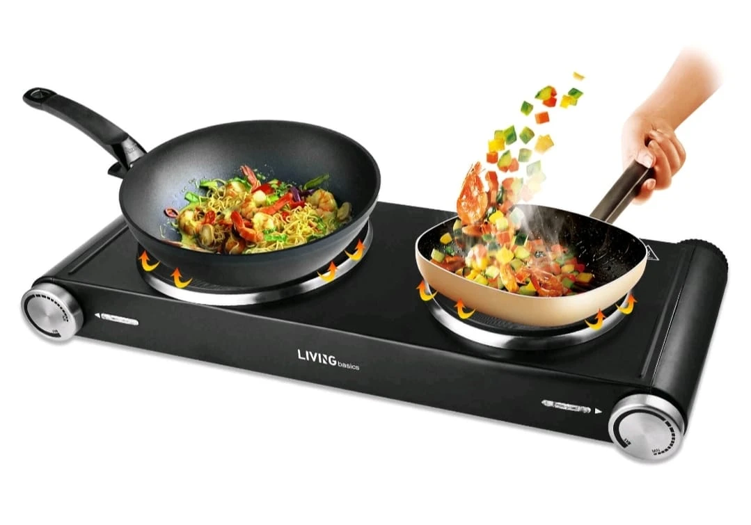 LIVING basics Double Burner Electric Stove - photo 2
