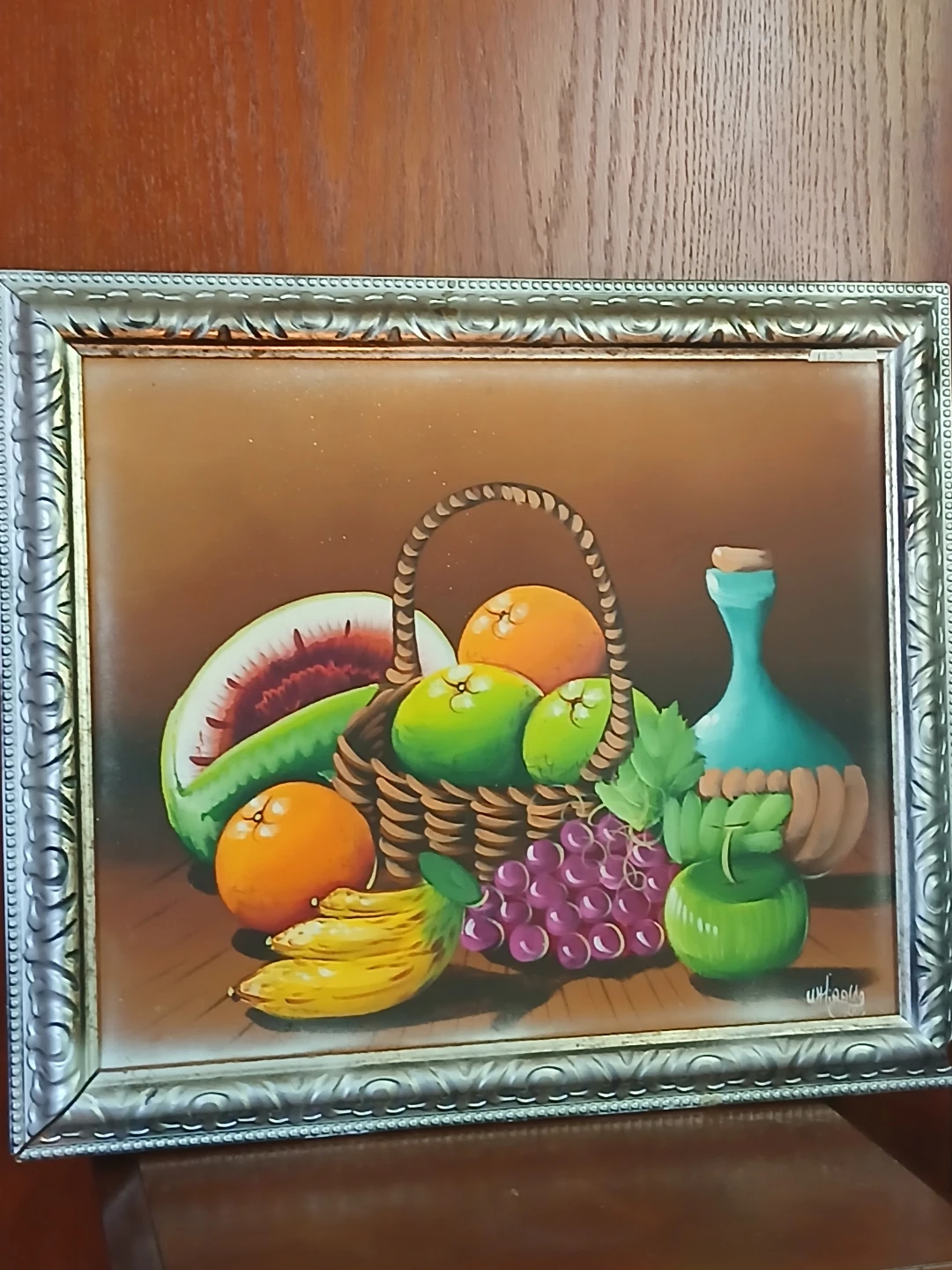 Vintage Fruit Still Life Painting