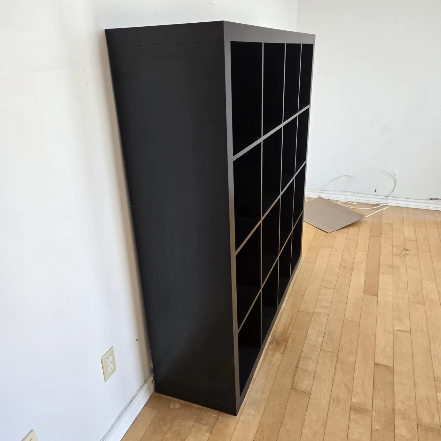 Black 16-Cube Storage Shelf Unit - photo 2