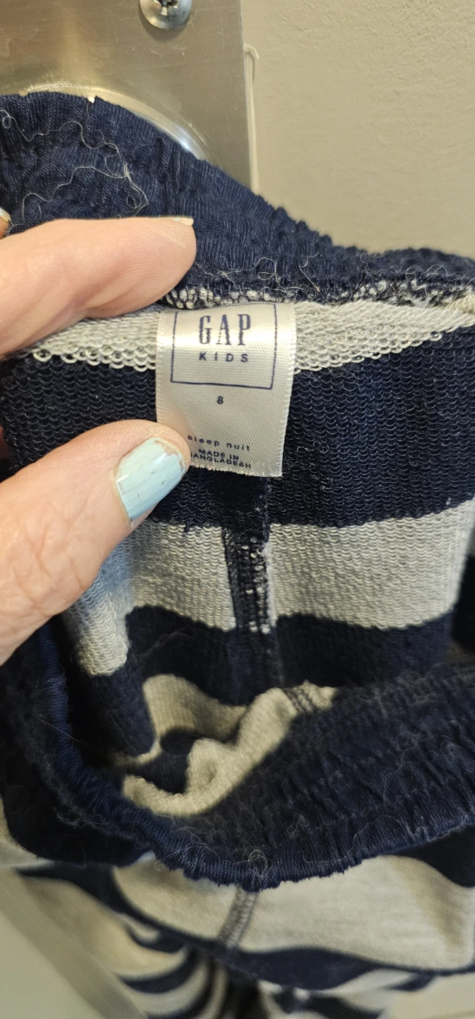 Gap Kids Sleepuit Joggers Striped Size S - photo 2