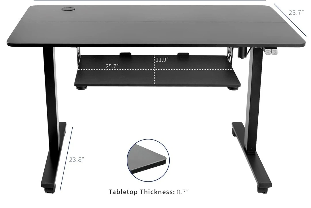 Standing Desk with Keyboard Tray and Wide Height Range - photo 3