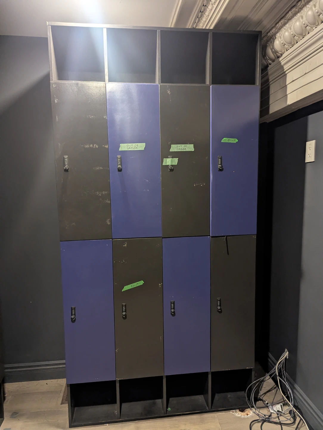 Gym Lockers - 8 Unit Storage Cabinet