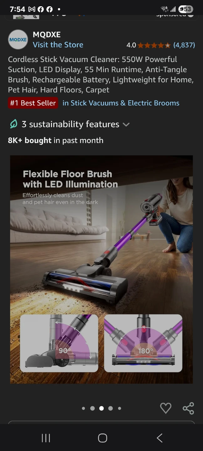 MQDXE Cordless Stick Vacuum Cleaner - photo 5