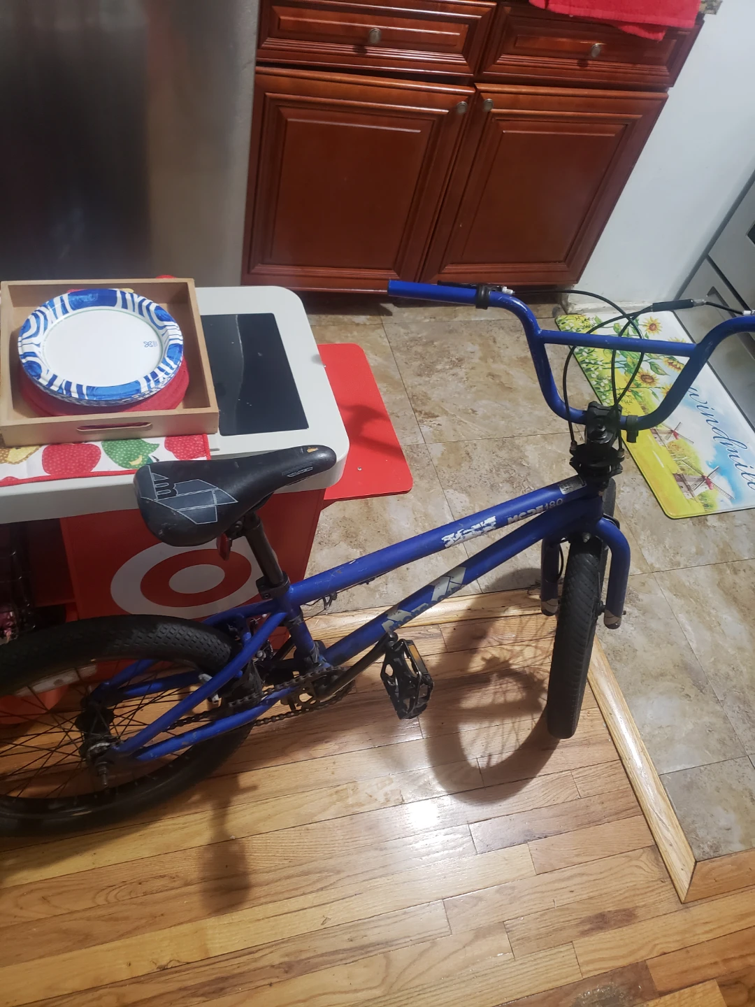 Blue BMX Bike