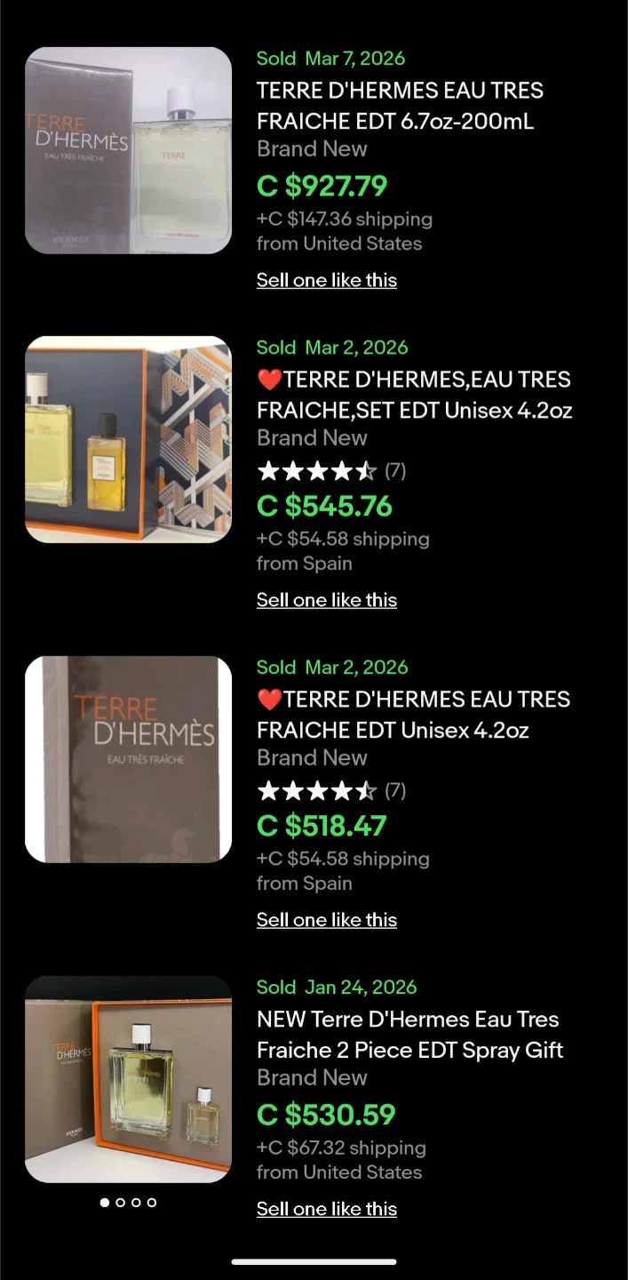 Hermès Terre D'Hermès Eau Très Fraîche EDT 125ml rare - photo 4
