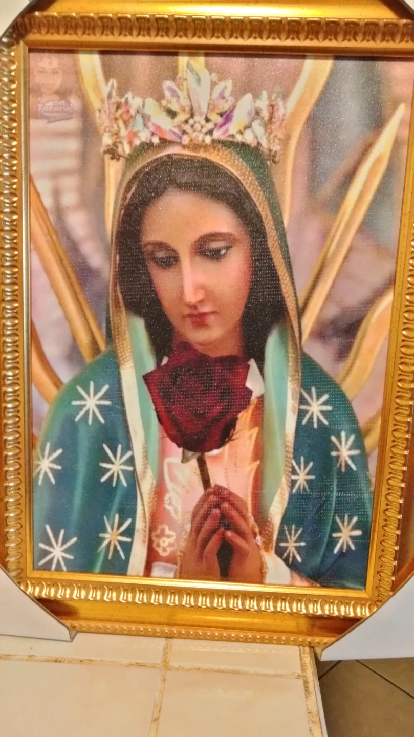Se vende cuadro de la virgen de Gpe mide 13x19 pulgadas