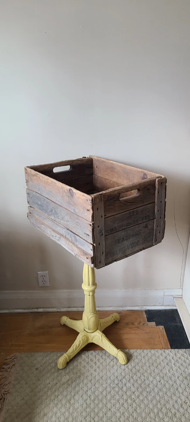 Antique Wood Crate / Box from Collingwood ON factory