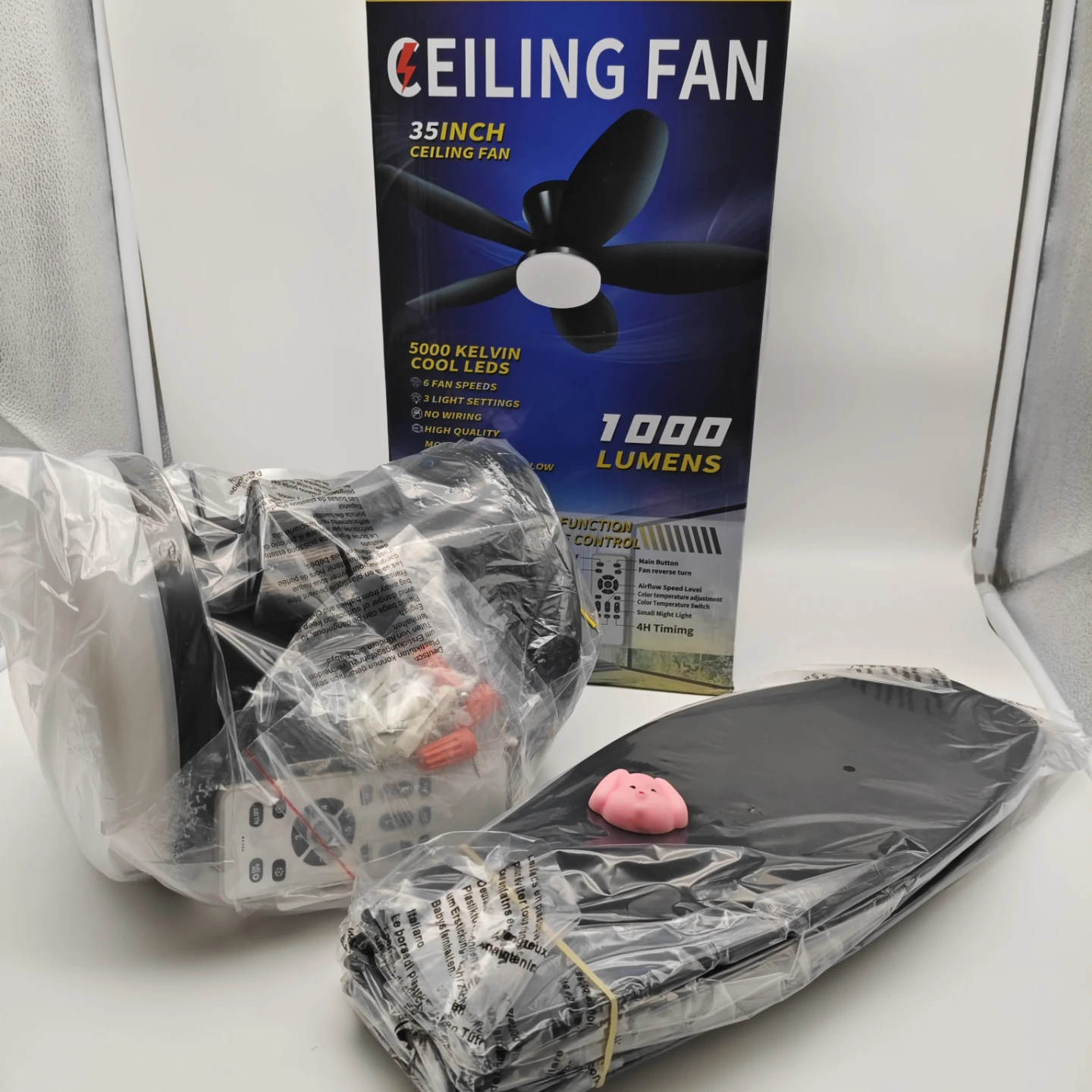 ZOEYON 35-inch Ceiling Fan with Light - photo 2