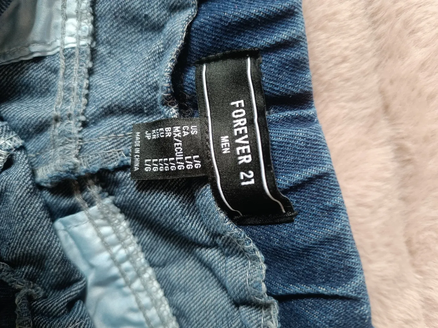 Forever 21 Men's Denim Cargo Pants - photo 2