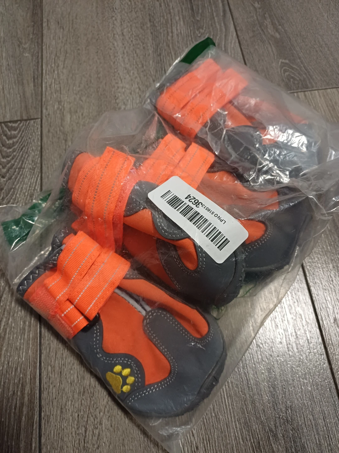 Orange and Grey Dog Boots (Set of 4) - photo 2