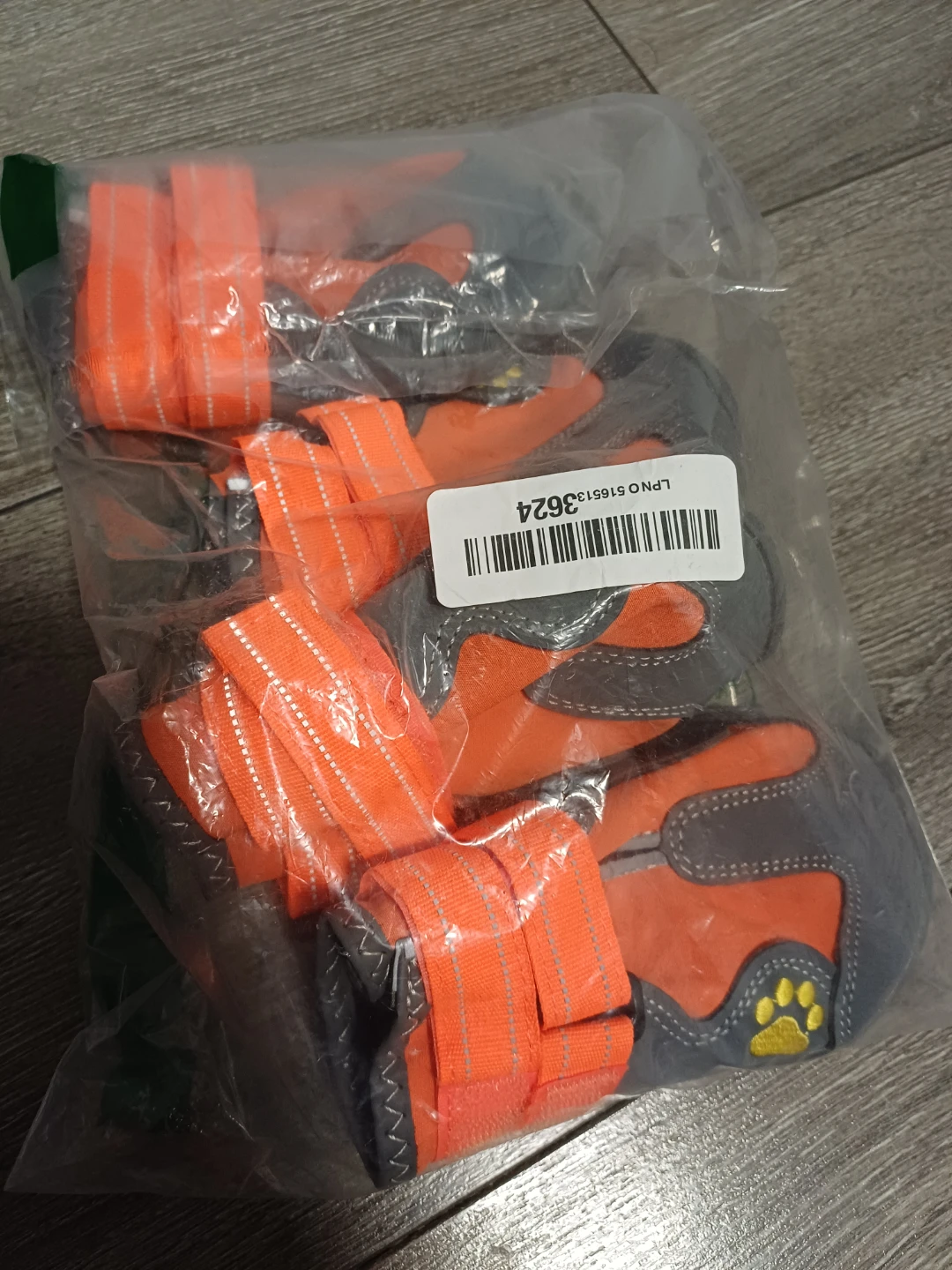 Orange and Grey Dog Boots (Set of 4) - photo 3