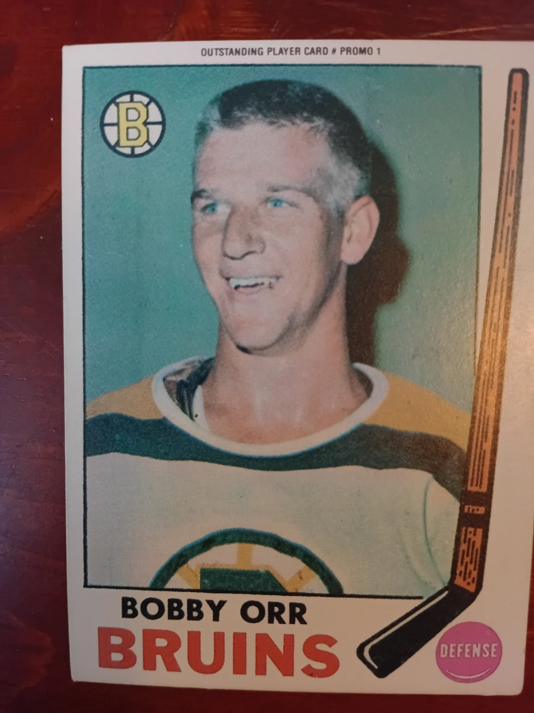 Bobby Orr Bruins Hockey Card 1968-69