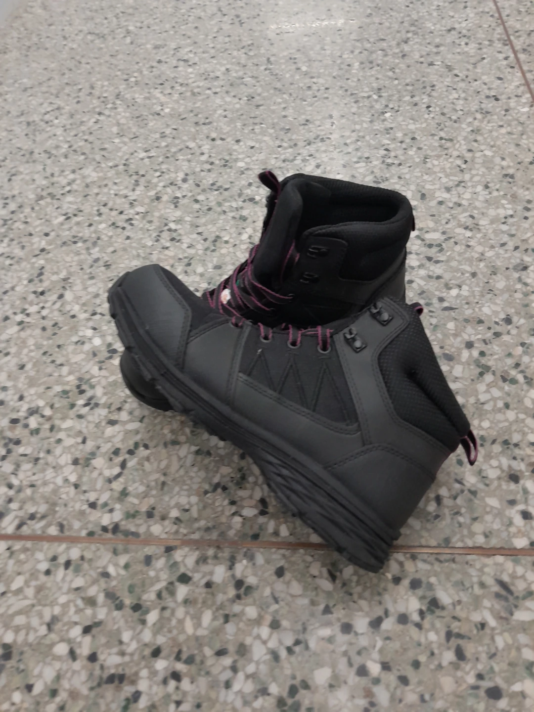 Safety Boots with Pink Laces women's size 8