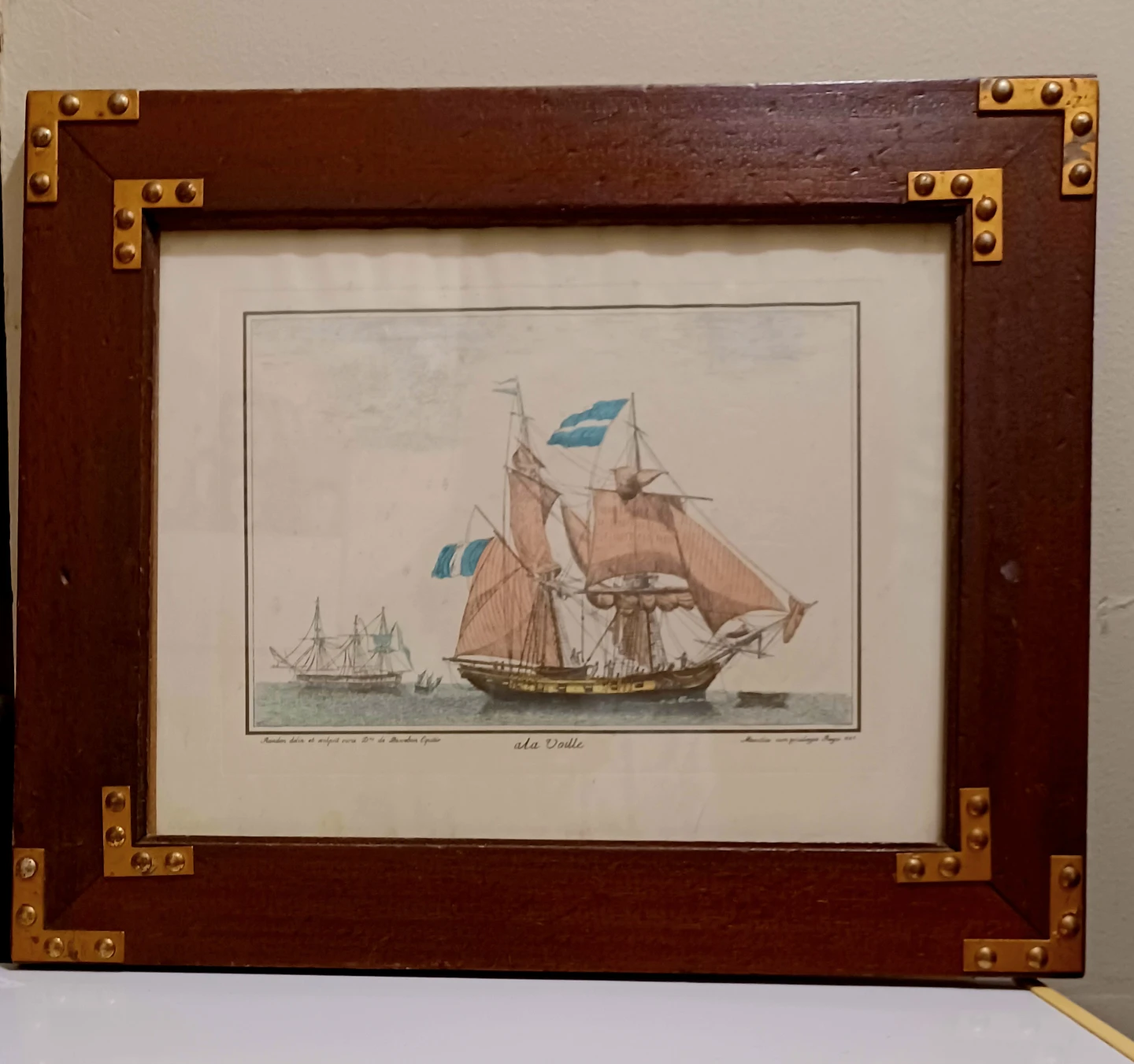 Antique 18th Century Hand Colored Engraving