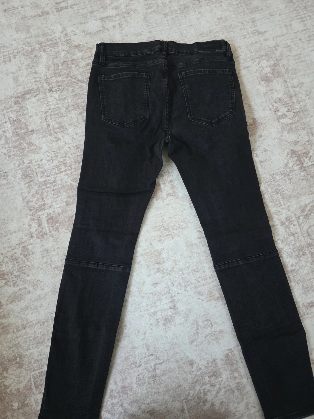 Fashion Nova Black Distressed Skinny Jeans Size 34 - photo 3