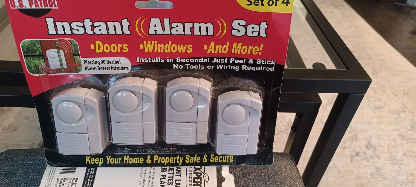 U.S. Patrol Instant Alarm Set - 4 Piece Door/Window Security