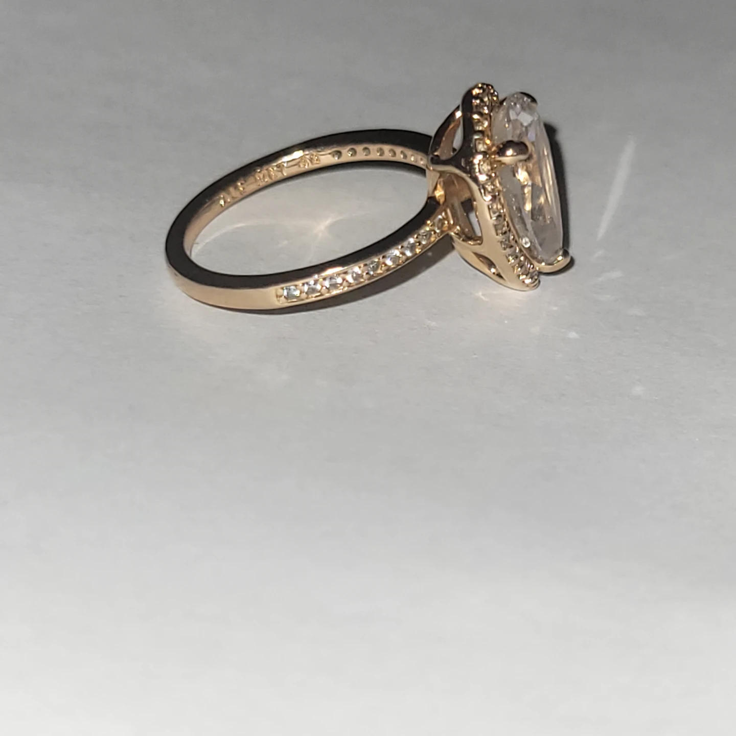 Pandora Pear Cut Halo Ring -size 4.5 - photo 3