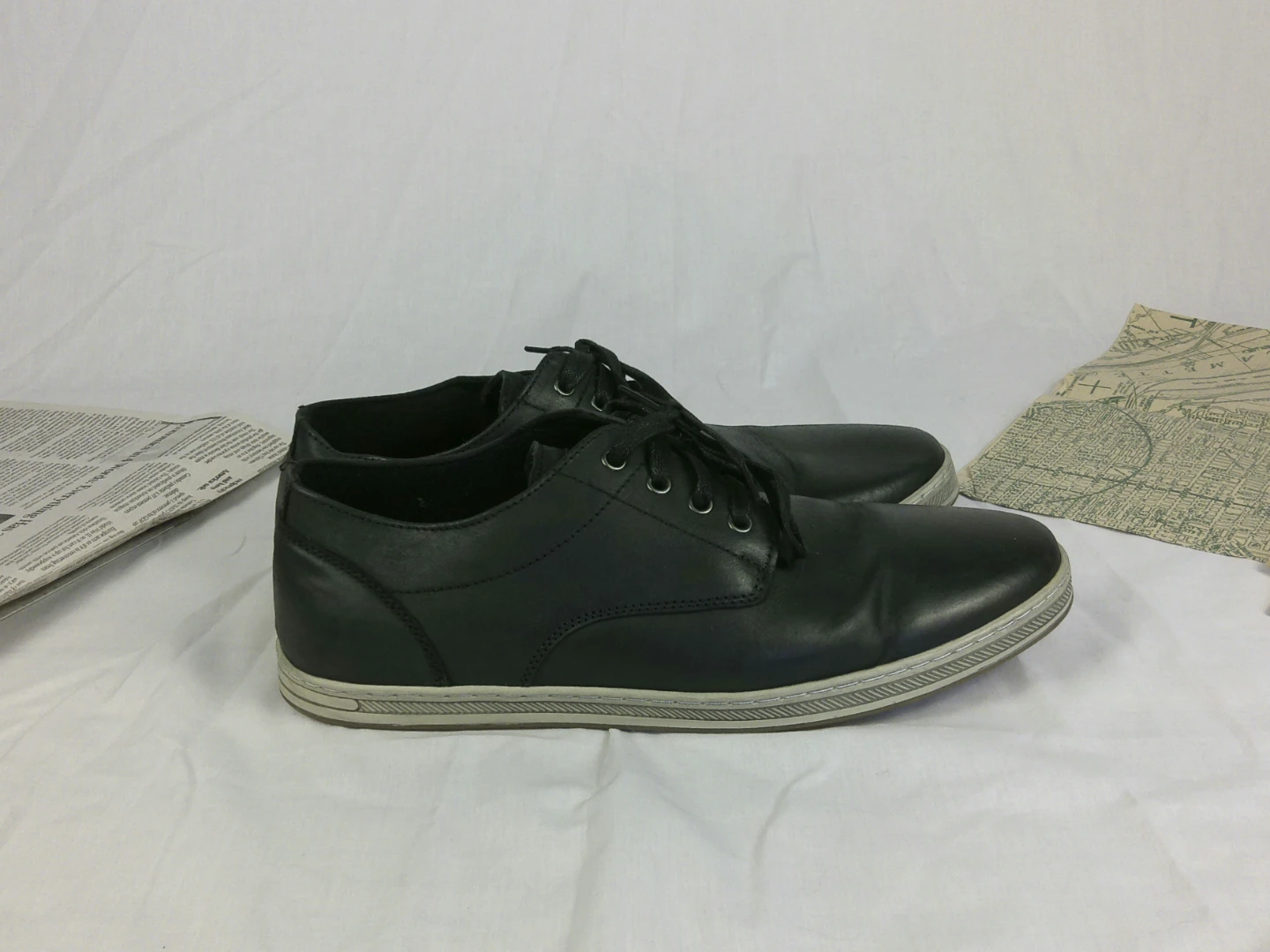 Jousen Men's Fashion Sneakers Leather Retro Casual Shoes