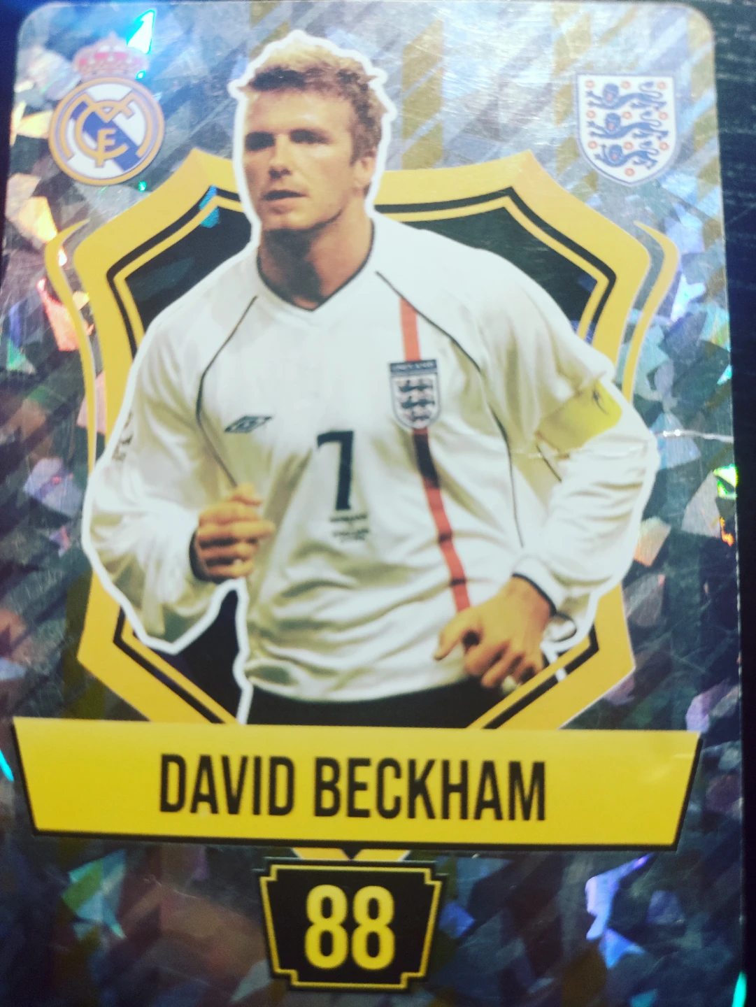 David Beckham Soccer Trading Card