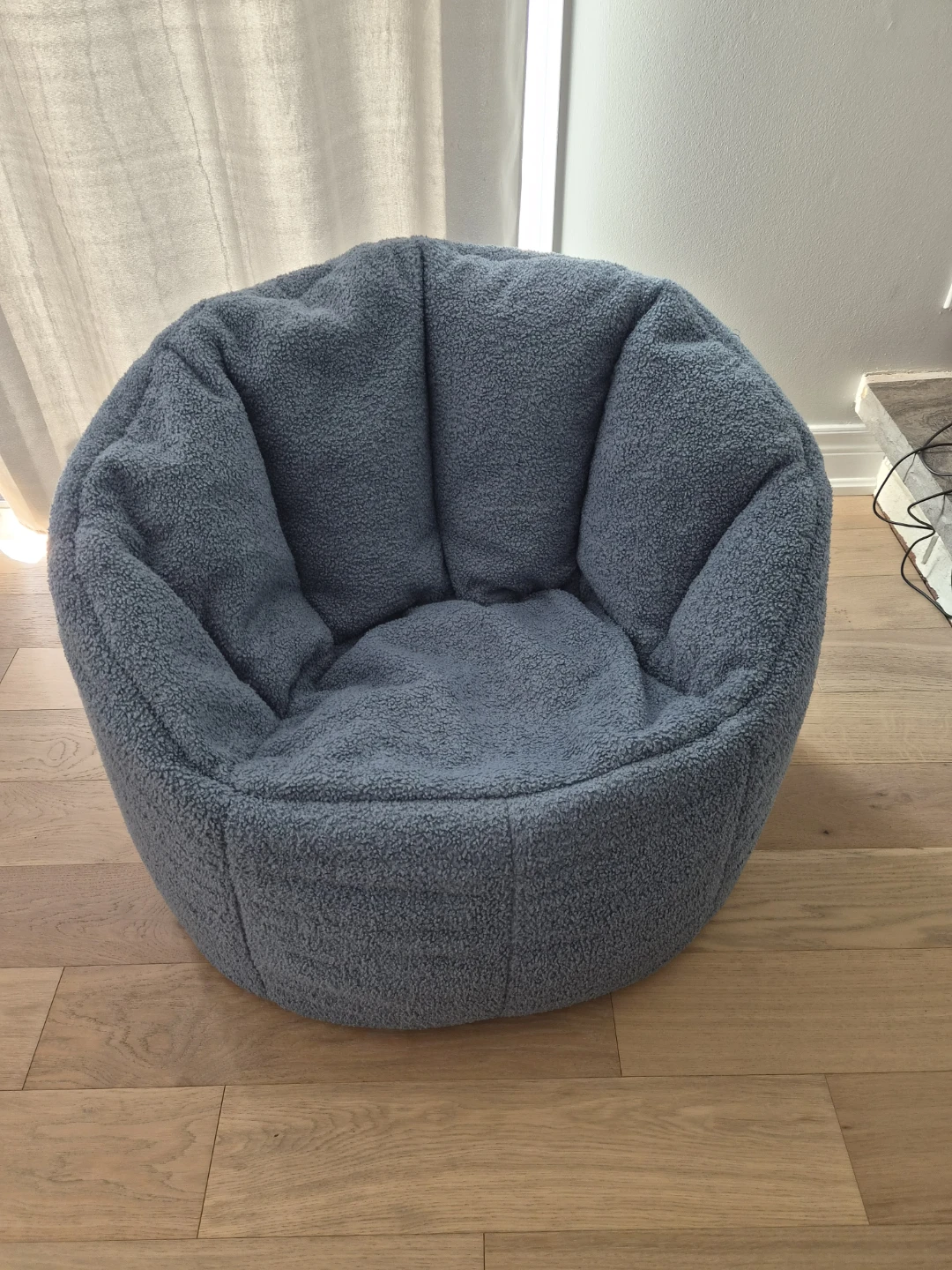 Blue Bean Bag Chair - Kids Cozy Lounger - photo 2