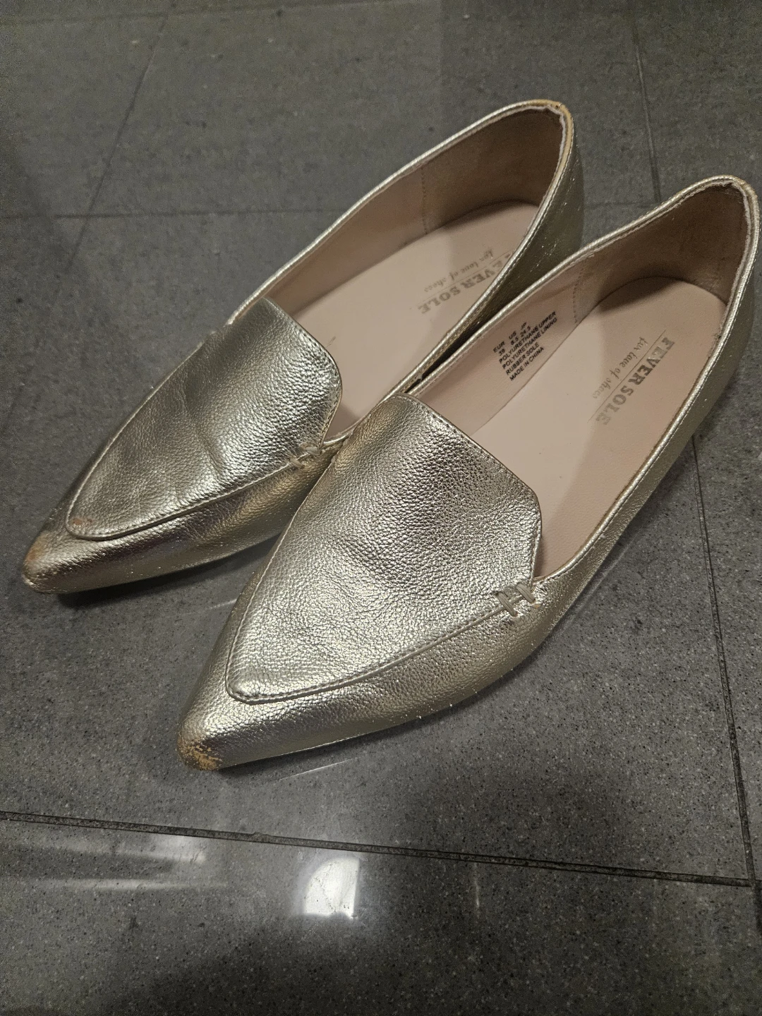 Golden shoes