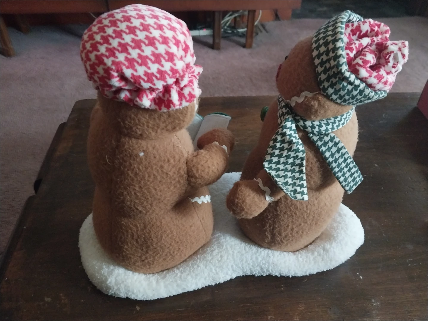 Musical Gingerbread Couple Christmas Decorations - photo 2