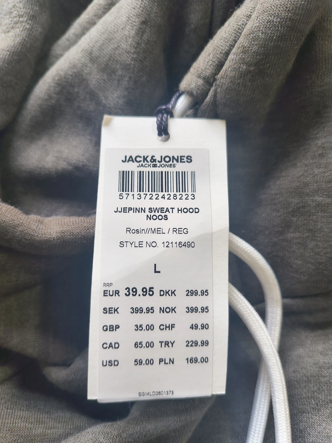 Jack & Jones Hoodie - new with tags LARGE - photo 3