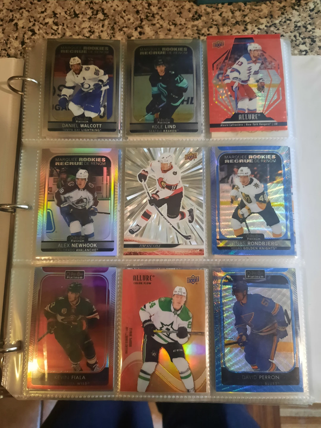 Assorted NBA ,NFL and NHL Trading Cards