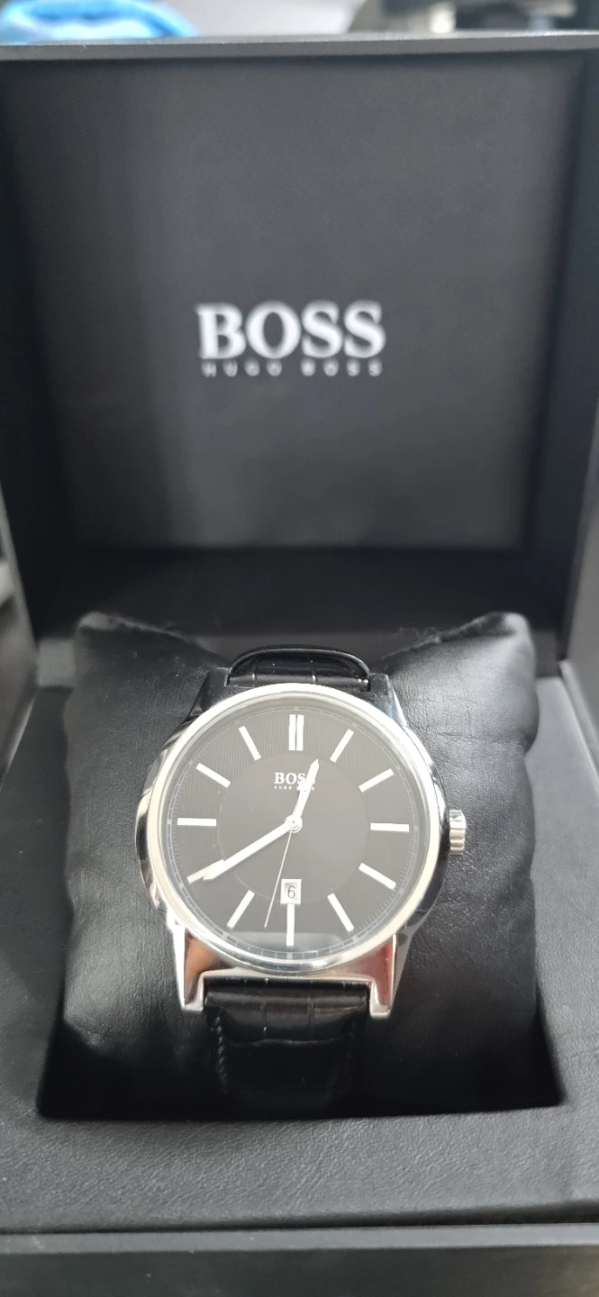 Hugo Boss Men's Watch Black Leather Strap - photo 2