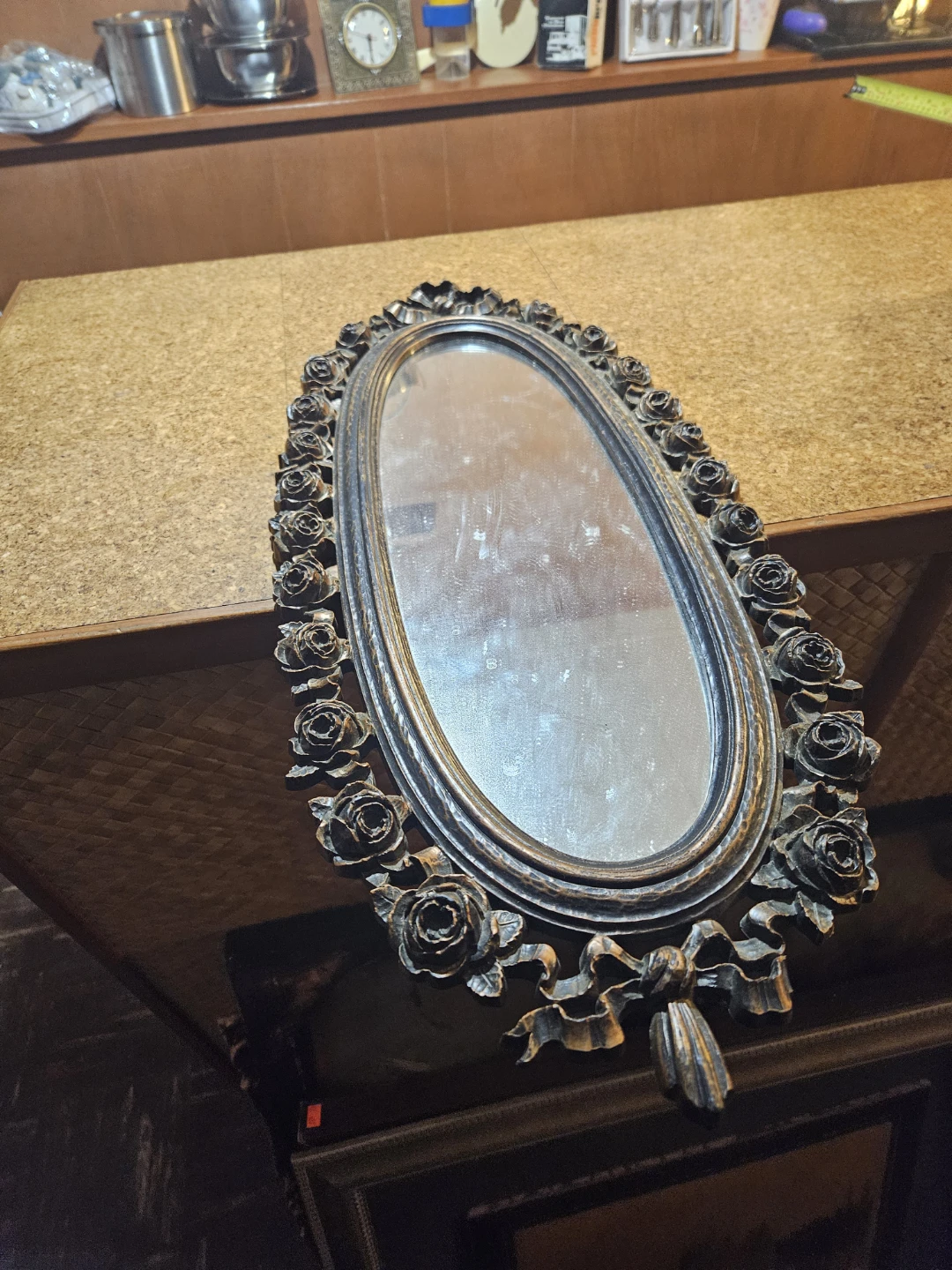 Oval Rose Decorative Mirror - photo 2