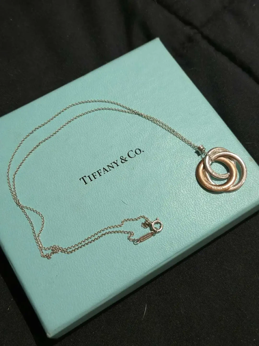 Tiffany & Co. Three Interlocking Circles Pendant Necklace