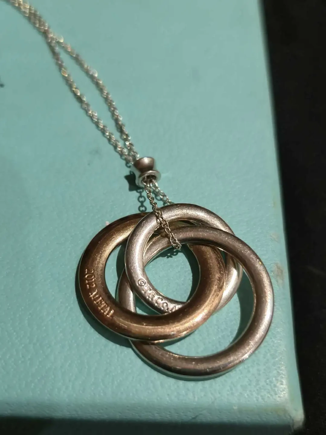 Tiffany & Co. Three Interlocking Circles Pendant Necklace - photo 3