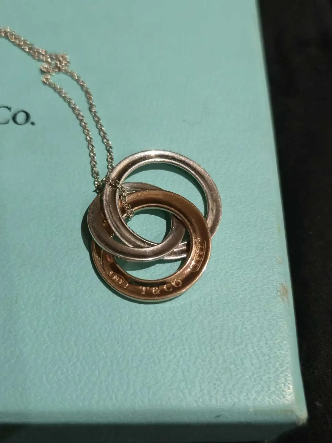 Tiffany & Co. Three Interlocking Circles Pendant Necklace - photo 4