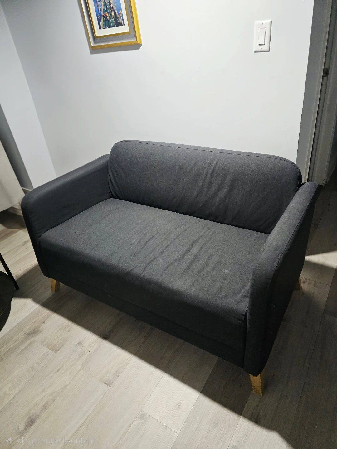 IKEA LINANÄS loveseat in Vissle dark gray. - photo 2