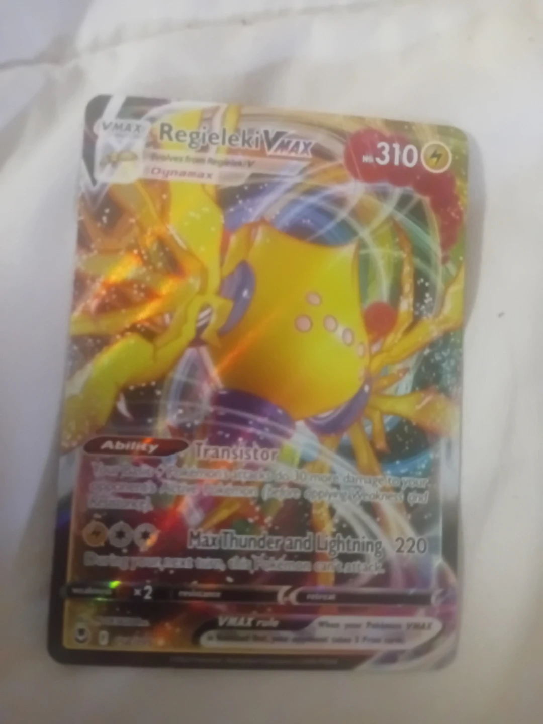 Pokémon TCG Regieleki VMAX Card