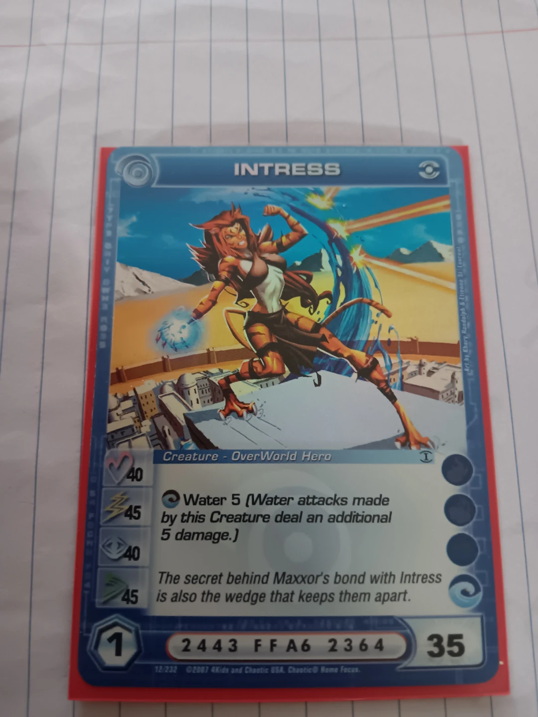 Chaotic TCG Intress Creature Card - photo 2
