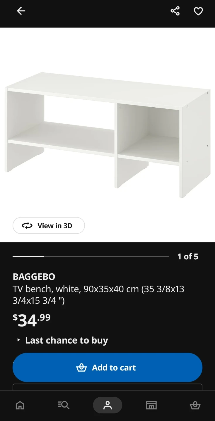 IKEA BAGGEBO TV Bench x 2 - photo 4