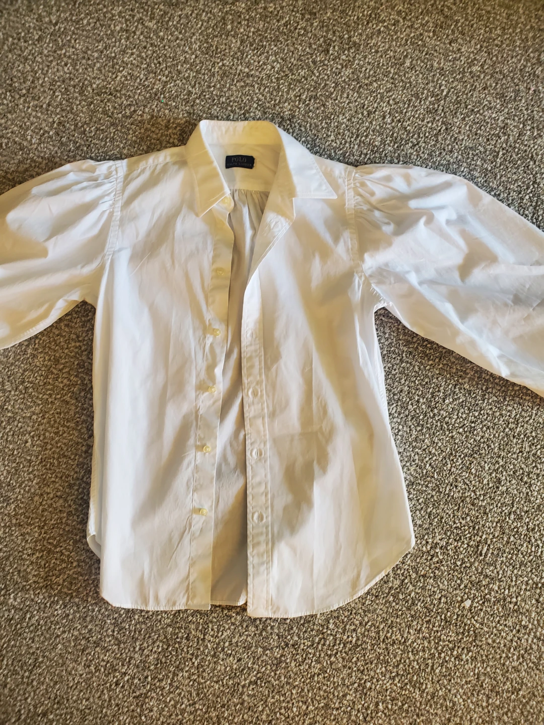 White Polo Ralph Lauren Button-Up Shirt