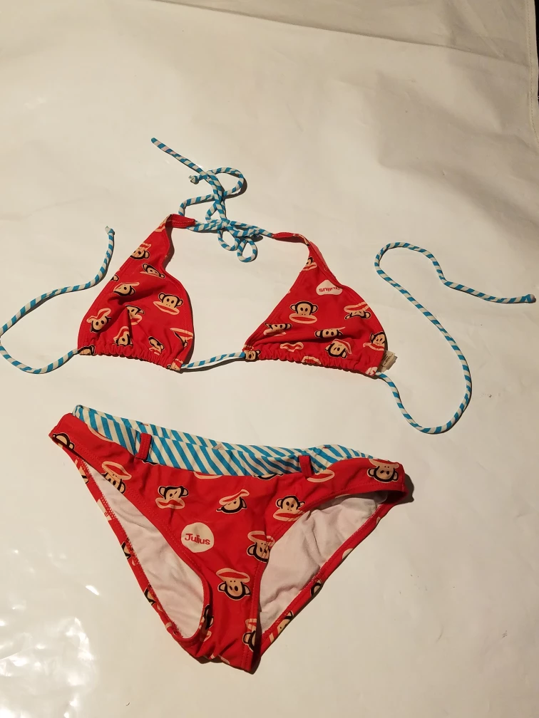 Paul Frank Bikini - Red Monkey Print - Large