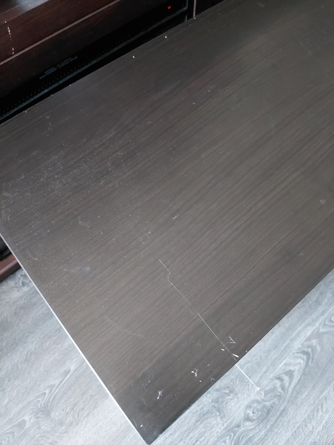 Dark Brown Media Console with Drawers - photo 3
